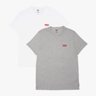 Zestaw koszulek męskich bawełnianych Levi's 79681-0001 XL 2 szt Biały/Szary