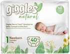 Підгузки дитячі Giggles Natural 1 Newborn (2-5 кг), 40 шт