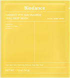 Гидрогелевая маска Biodance Radiant Vita Niacinamide Real Deep Mask с Ниацинамидом и Ананасовой водой 19 г (8809937361459)