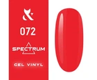 Гель лак F.O.X Spectrum №072 яскравий оранжевий 7 мл