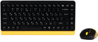 Комплект беспроводной A4Tech Fstyler FG1110 Bumblebee (4711421987752)