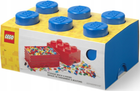 Контейнер у формі блоку LEGO Storage Brick 6 блакитний (40000801) (5711938247188)