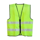 Жилет сигнальный WERK 50033 с молнией 120 г/м2 70*60 см XXL желтый