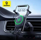 Держатель в авто с беспроводной зарядкой Baseus Stable Gravitational Wireless Charging Car Mount Pro 15W
