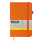 Книга записна Buromax Etalon 125*195мм 96 аркушів у клітинку обкладинка штучна шкіра Помаранчева (BM.291160-11)