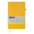 Книга записна Buromax Etalon 125*195мм 96 аркушів у клітинку обкладинка штучна шкіра Жовта (BM.291160-08)