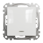 Переключатель одноклавишный Schneider Electric Sedna Design с подсветкой белый SDD111106L