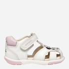 Sandały dziecięce dla dziewczynki skórzane Geox B Sandal Zapito Girl B556FE08554-C0406 22 Białe (8058192265846)
