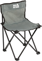 Туристический раскладной стул со спинкой Skif Outdoor Standard темно-серый