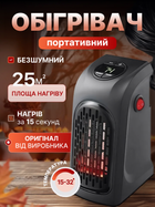 Тепловентилятор портативный обогреватель Handy Heater 400W Керамический + ПУЛЬТ с терморегулятором и таймером, дуйка