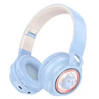 Беспроводные наушники HOCO W50 Cute fun BT headphones, BT5.3, AUX, TF, 400mAh, 12h, blue
