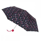 Парасолька жіноча механічна Fulton L354-041680 Minilite-2 Strawberry Garden (Полуничний сад)