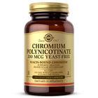 Хром без дріжджів Solgar Chromium Polynicotinate 200 mcg 100 капсул