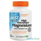 Магній Doctor's BEST Magnesium High Absorption 120 таблеток