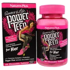 Мультивитамины для Девушек Вкус Лесных Ягод Power Teen Natures Plus 60 жевательных таблеток таблеток