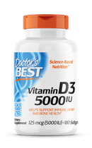 Вітамін д3 Doctor's BEST Vitamin D3 5000 IU 180 капсул
