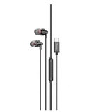 Проводные вакуумные наушники HOCO M90 Type-C Delight wired digital earphone with microphone, 1.2m, black
