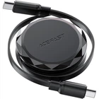 Кабель рулетка Acefast C13-03 USB 2.0 Type-C to Type-C 0.8 м 60W 3A, dual retraction Black (6974316280132)