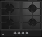 Варильна поверхня газова Beko HILG 64225 S (закалене скло, чавунні решітки, газ-контроль) 173850