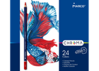 Цветные карандаши в наборе Marco Chroma металевий пенал 24 кольори (8010-24TN)