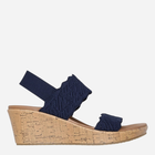 Sandały damskie na koturnie Skechers 119591-NVY 41 Niebieskie (198376970109)
