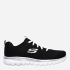 Buty sportowe damskie Skechers 12615-BKW 38 Czarne (190872053416)