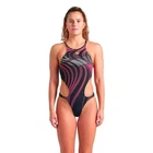 Купальник закритий для женщин Arena ONE STREAM SWIMSUIT черный, розовый Жен 34 008953-560 34