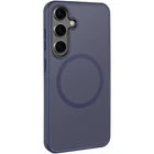 Чехол TPU+PC Metal Buttons with MagSafe Colorful для Samsung Galaxy S24 Navy Blue