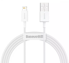 Кабель для зарядки Baseus CALYS-A02 Superior Series Fast Charging Lightning 2.4A, 1 м White
