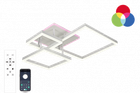 Управляемая светодиодная люстра GENNY SQUARE RGB 105W 4S WHITE Luminaria с пультом и приложением -APP-220-IP20