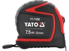 Рулетка вимірювальна YATO L= 7.5 м x 32 мм, з сталевою стрічкою, міліметрова шкала (YT-71086)