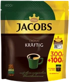 Кофе сублимированный Jacobs Cronat Kraftig в мягкой упаковке 400 грамм