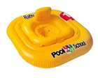 Надувной плотик для плавания и отдыха на воде Pool School Intex 56587 Желтый