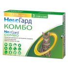 Краплі від бліх, кліщів, гельмінтів NexGard Combo для котів 2.5-7.5кг, 1 піпетка