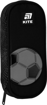 Пенал шкільний Kite Football 22x8.5x4.5 см Чорний (K25-599-4)