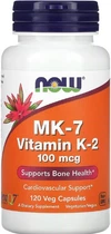MK-7 Вітамін K-2 NOW Vitamin K-2 (MK7) 100 mcg - 120 капсул