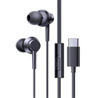 Навушники на роз'єм Type-C з мікрофоном провідні Baseus Encok CZ11 Wired Earphones (Type-C, DAC, 1.1 m). Black