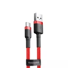 Кабель Baseus Cafule Type-C 3A 1m Red