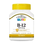 Вітамін B12 21st Century (Vitamin B12) 500 мкг 110 таблеток