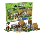 Конструктор Майнкрафт 938 деталей+персонажи, детский набор Minecraft My World Mineworld Заворушка в поселке