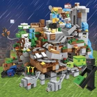 Конструктор Майнкрафт 1089 деталей+персонажі, дитячий набір Minecraft My World Mineworld Печера в горах SJ8806