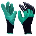 Садові рукавички з пазурами Garden Genie Gloves, Чорні із зеленим