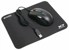 Миша A4Tech X-710BK Black USB + килимок A4Tech X7-200MP Чорний
