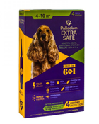 Краплі на холку EXTRA SAFE (Палладіум) від бліх, кліщів та гельмінтів для собак 4-10кг