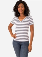 Футболка хлопковая женская U.S. Polo Assn 215836-7E00A(EVENING BLUE) XS Синяя с принтом (786660534764)