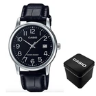 Мужские часы Casio MTP-V002L-1B Серебристые ( AT1141-0347 )