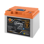 Акумулятор LogicPower LP LiFePO4 12,8V - 50 Ah (640Wh) (BMS 40A/40А) пластик LCD Smart BT