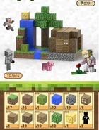 Магнитный конструктор для детей в тематике Minecraft (Майнкрафт), 107 деталей