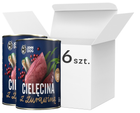 Opakowanie mokrej karmy dla psów John Dog Berry Adult z cielęciną i żurawiną 6 szt x 800 g (5903246845532)