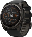 Спортивний годинник Garmin Fenix 8 47mm Solar Sapphire Carbon Gray DLC Titanium w. Black/Pebble Gray S. Band (010-02906-10/11)